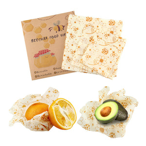 Eco Friendly Reusable Beeswax Wrap (3pcs/Set)