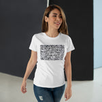 Abstract Graffiti Print Women’s Premium Organic Cotton T-Shirt