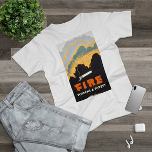 Fire Poster Women’s Premium Organic Cotton T-Shirt