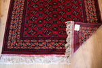 Bordeaux Bukhara Design Oriental Carpet "Bashir" - 2,31m x 1,59m