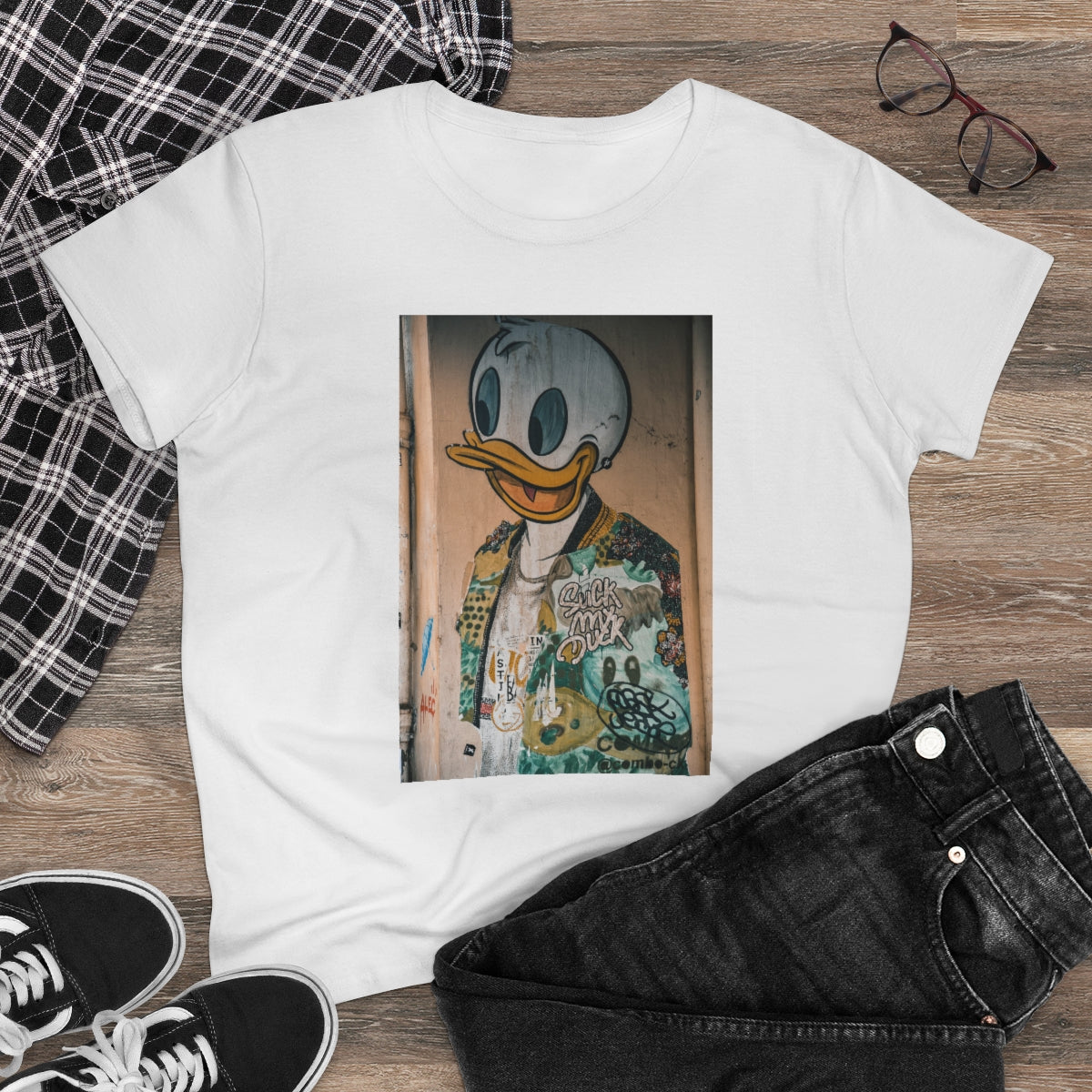 Donald Duck Wall Art Women’s Premium Organic Cotton T-Shirt