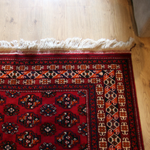 Bordeaux Bukhara Design Oriental Carpet "Bashir" - 2,31m x 1,59m