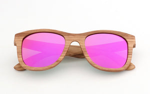 Oak - Handmade Wood Sunglasses - Pink