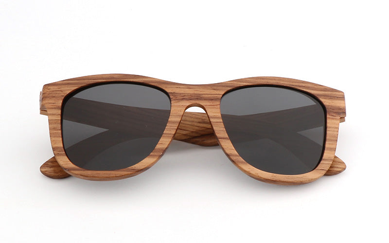 Oak - Handmade Wood Sunglasses - Grey 