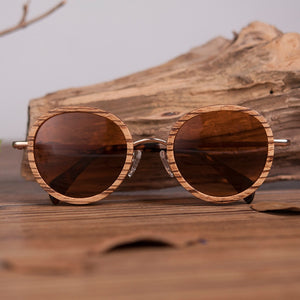 HICKORY - Handmade Polarized Bamboo Sunglasses - Brown