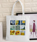 Eco-friendly Shopper Bag with Van Gogh Graphic
