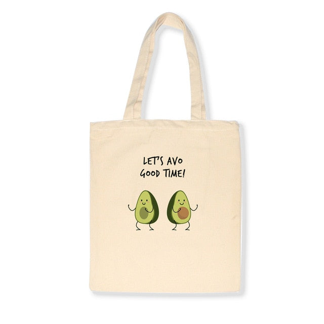 Eco-friendly Canvas Shopper Bag Shoulder Tote Bag With Prints