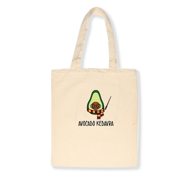 Eco-friendly Canvas Shopper Bag Shoulder Tote Bag With Prints