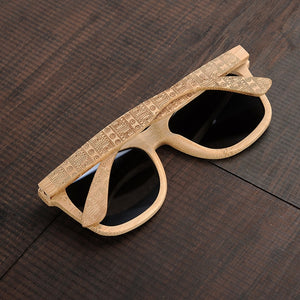 Ash Polarized Bamboo Sunglasses