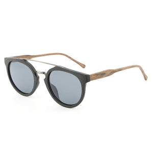 Black Oak - Handmade Polarized Bamboo Sunglasses | Black & Brown Color