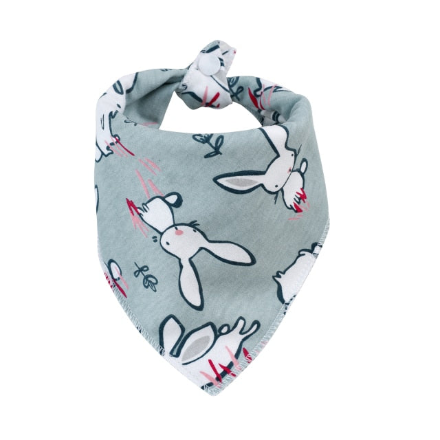 100% Organic Cotton Baby Bibs Triangle Burp Cloths