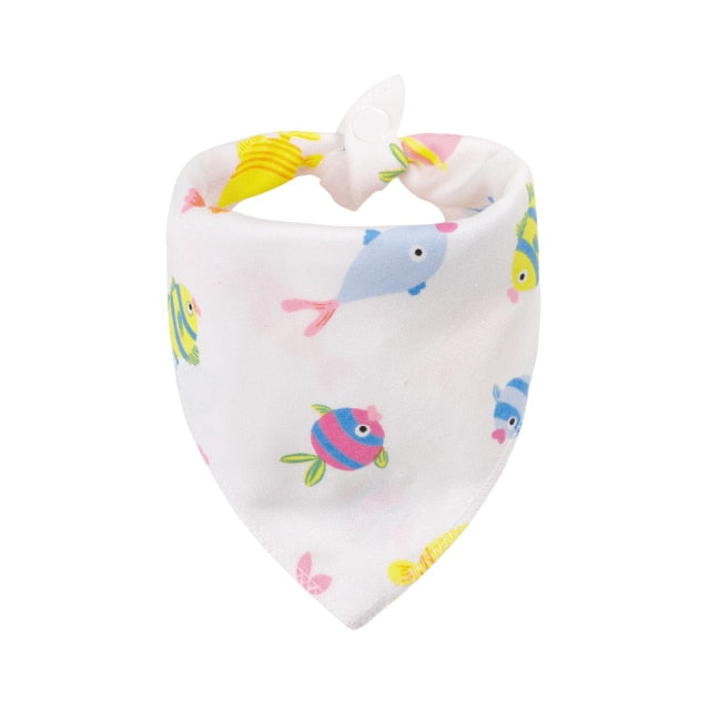 100% Organic Cotton Baby Bibs Triangle Burp Cloths