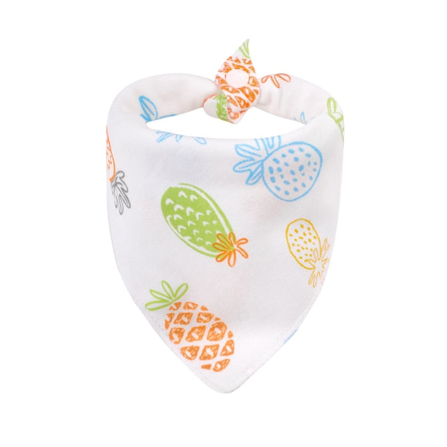 100% Organic Cotton Baby Bibs Triangle Burp Cloths