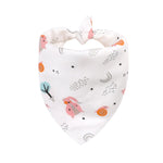 100% Organic Cotton Baby Bibs Triangle Burp Cloths