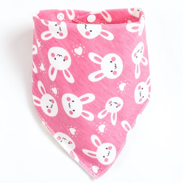 100% Organic Cotton Baby Bibs Triangle Burp Cloths