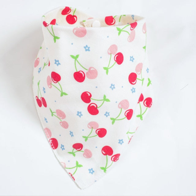 100% Organic Cotton Baby Bibs Triangle Burp Cloths