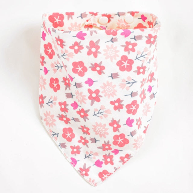 100% Organic Cotton Baby Bibs Triangle Burp Cloths