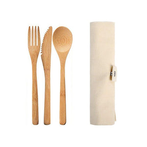 Eco Friendly & Portable Bamboo Cutlery Set