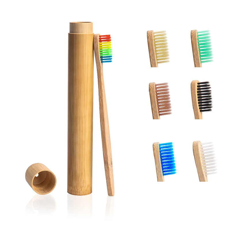 Eco Friendly Bamboo Toothbrush with Case