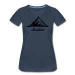 Mountains Women’s Premium Organic T-Shirt - navy