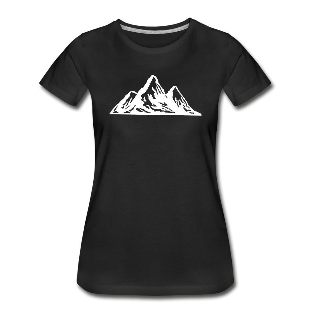 White Mountains Women’s Premium Organic T-Shirt - black