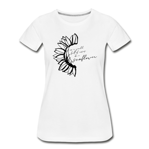 World Full Of Roses Women’s Premium Organic T-Shirt - white