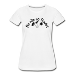 No Rain No Flowers Women’s Premium Organic T-Shirt - white