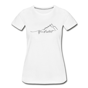 Wanderlust Women’s Premium Organic T-Shirt - white