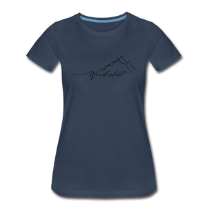 Wanderlust Women’s Premium Organic T-Shirt - navy