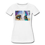 Woman's Eyes Art Women’s Premium Organic T-Shirt - white