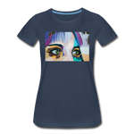 Woman's Eyes Art Women’s Premium Organic T-Shirt - navy