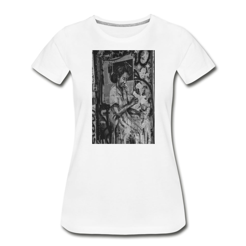 Street Art Women’s Premium Organic T-Shirt - white