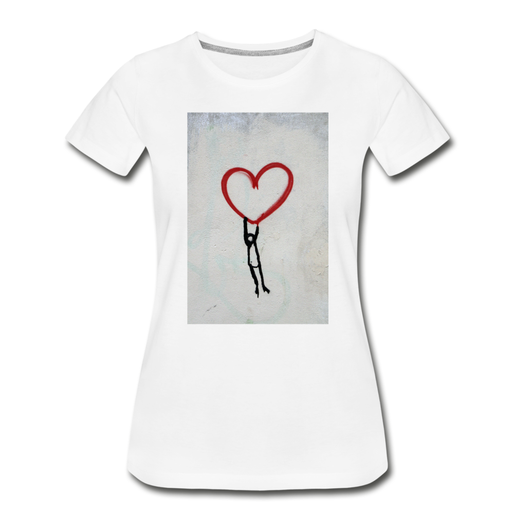 Women’s Premium Organic T-Shirt - Love - white