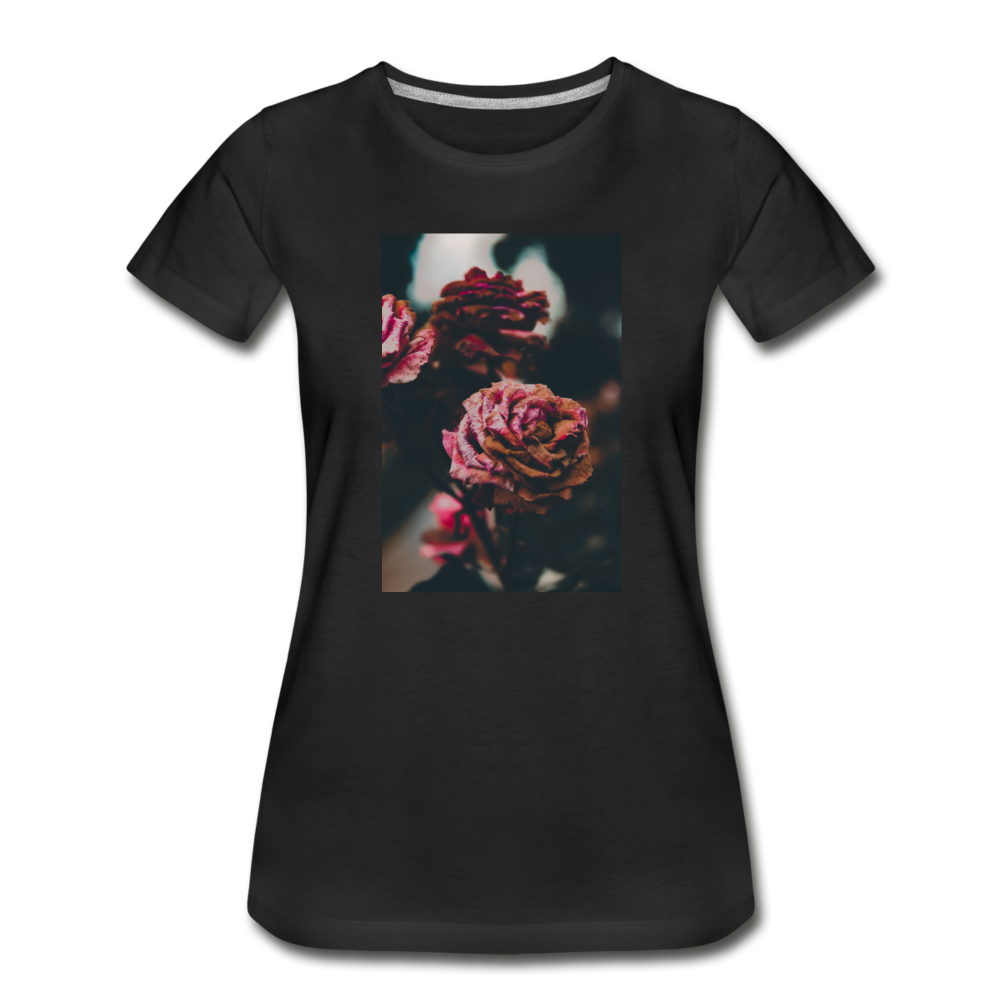 Women’s Premium Organic T-Shirt - Rose - black