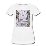 Women’s Premium Organic T-Shirt - Courage - white