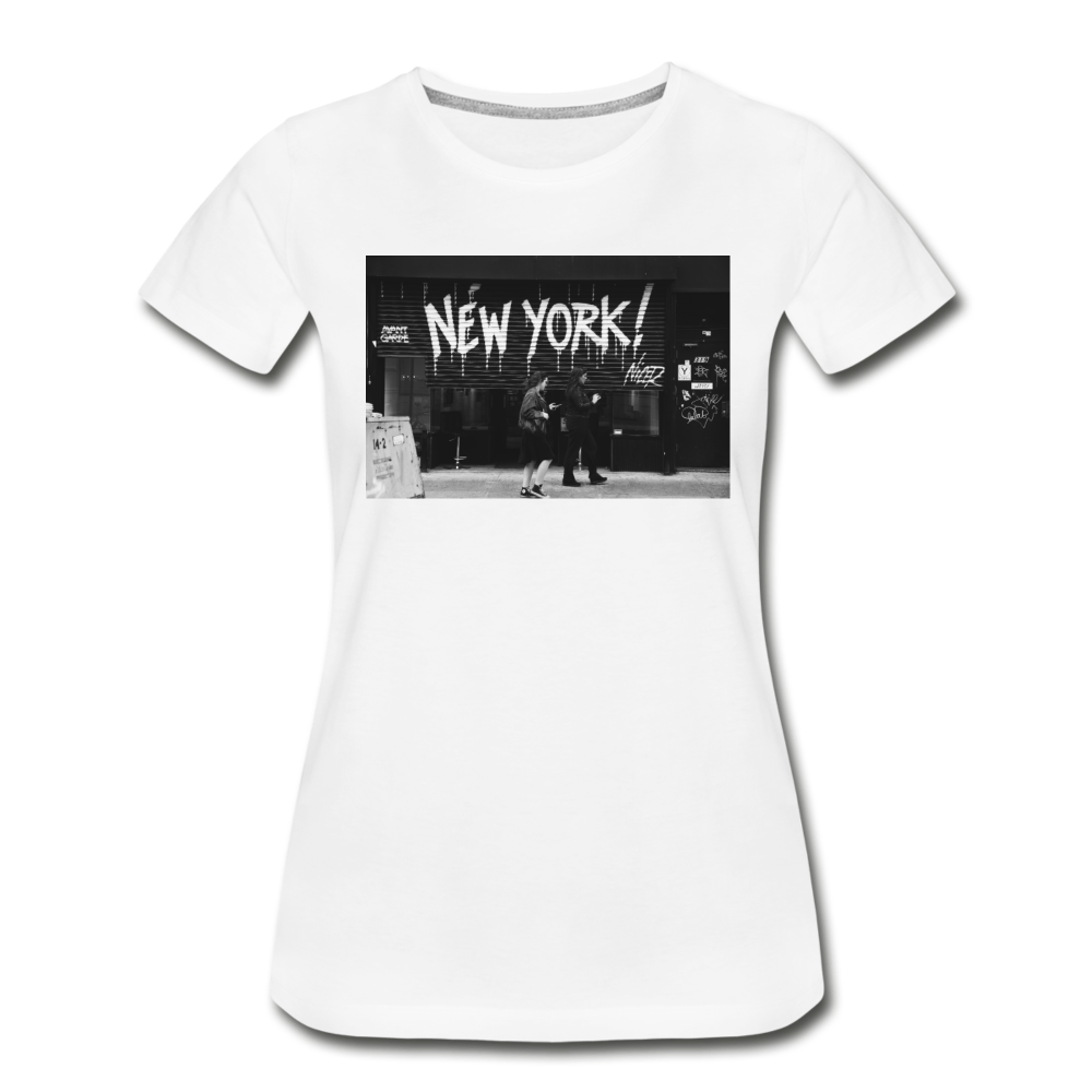 Women’s Premium Organic T-Shirt - New York - white