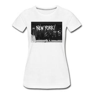 Women’s Premium Organic T-Shirt - New York - white