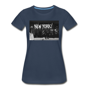 Women’s Premium Organic T-Shirt - New York - navy