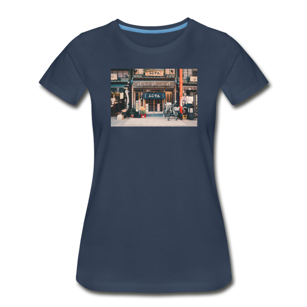 Women’s Premium Organic T-Shirt - japan - navy