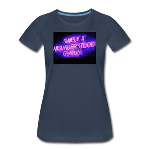 Women’s Premium Organic T-Shirt - Misunderstood - navy