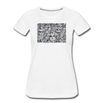 Women’s Premium Organic T-Shirt - Abstract Mural - white