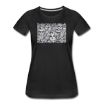 Women’s Premium Organic T-Shirt - Abstract Mural - black