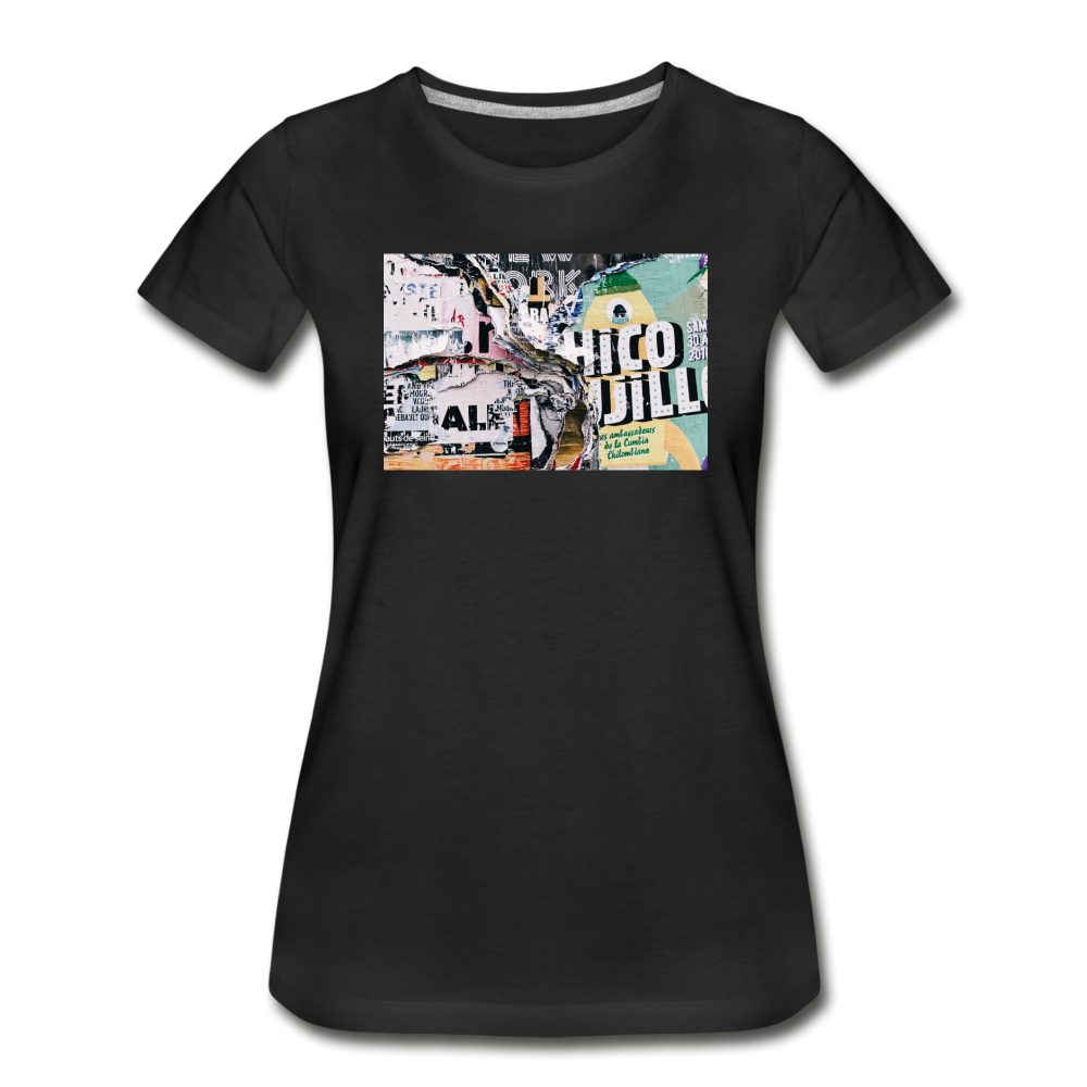 Women’s Premium Organic T-Shirt - Mural - black