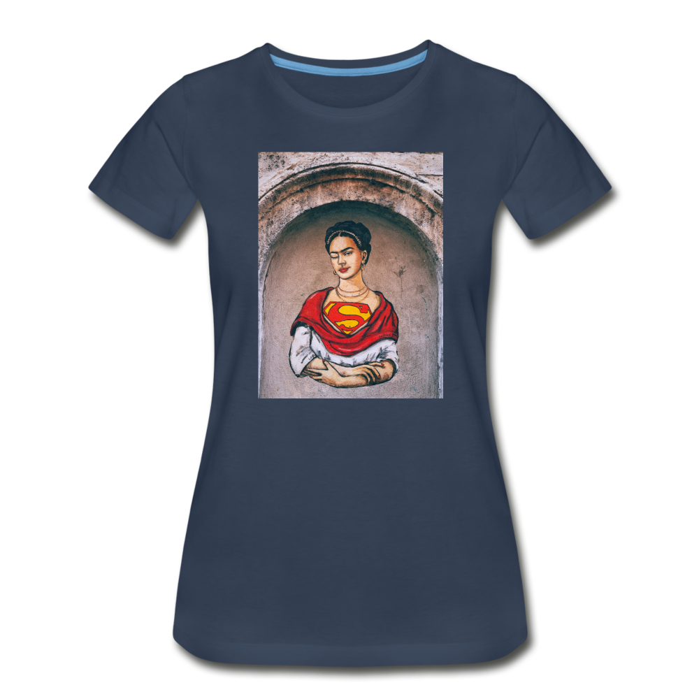 Super Frida Women’s Premium Organic T-Shirt - navy