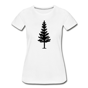 Evergreen Tree Women’s Premium Organic T-Shirt - white